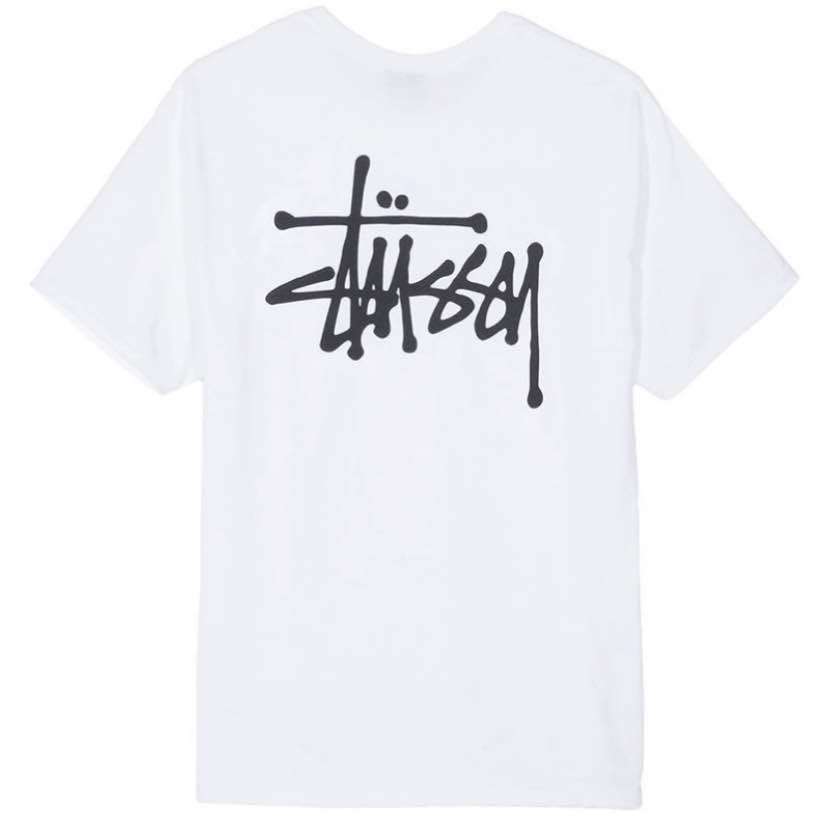 Stussy plain big logo tee