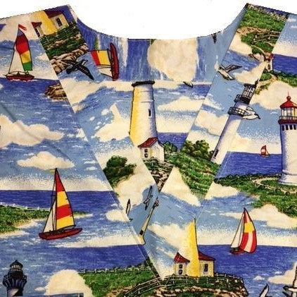 Lighthouse Off The Coast - Custom Made Scrubs - MAO1215