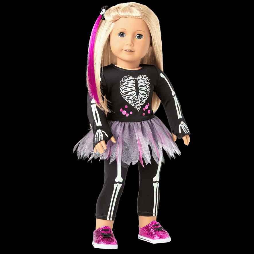 You Glow, Girl! Skeleton Costume for 18-inch Dolls