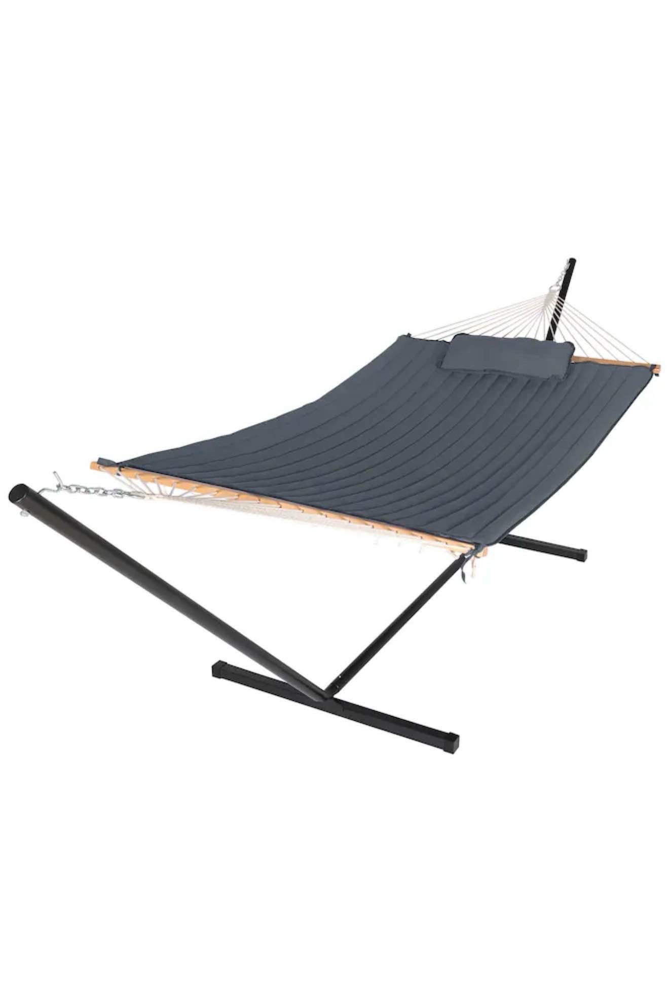 Veikous Gray Hammock with stand