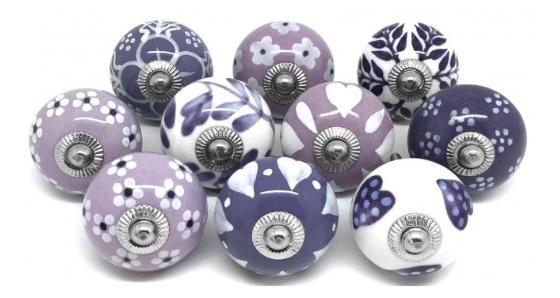 FP31 Set of 10 Purple, Lilac & White