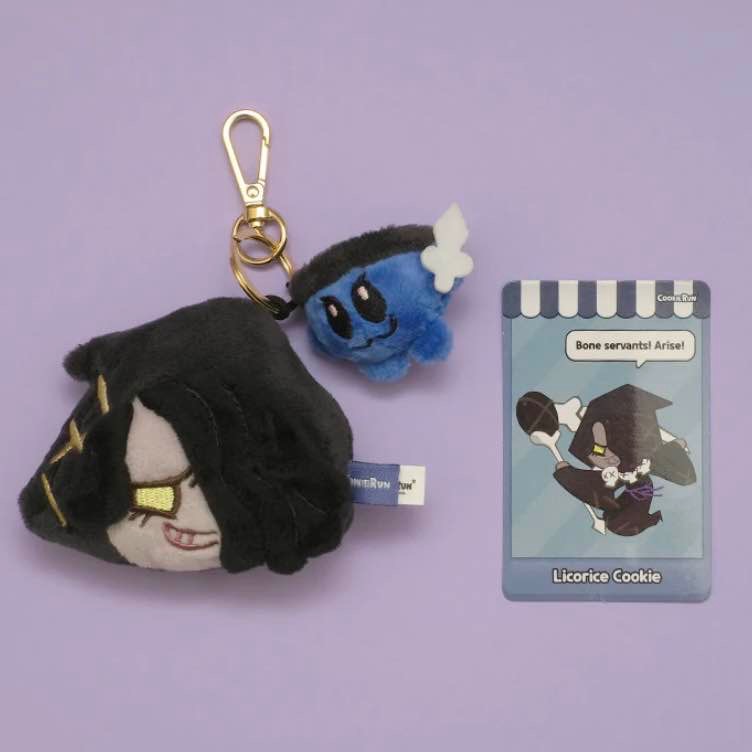 Cookie Run Mascot Plush Keychains Villains