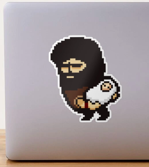 LISA The Painful Brad Armstrong with Baby Buddy Sticker