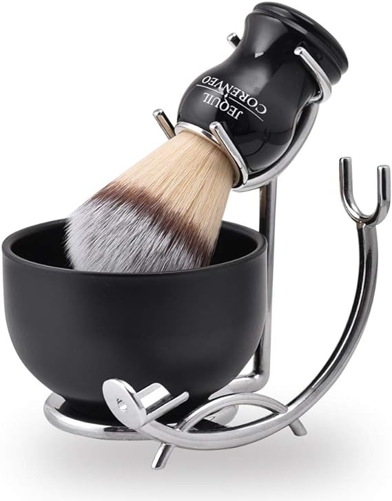 Deluxe Shaving Kit for Men, 3 in 1 Shaving Set Includes Shaving Brush, Shaving Bowl, Razor &amp; Brush Holder : Buy Online at Best Price in KSA - Souq is now Amazon.sa: Beauty