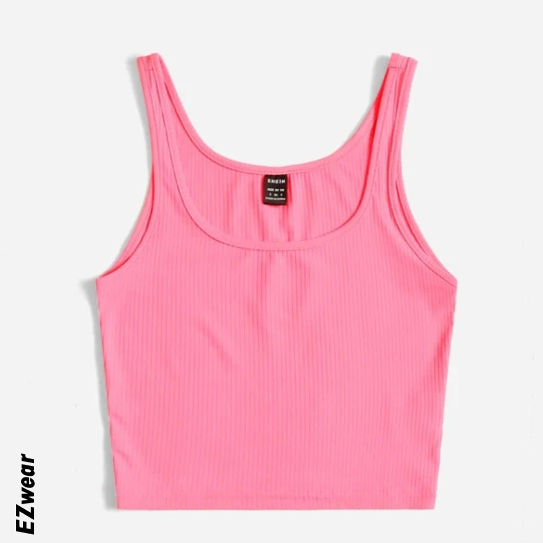 SHEIN EZwear Rib-knit Crop Tank Top | SHEIN USA