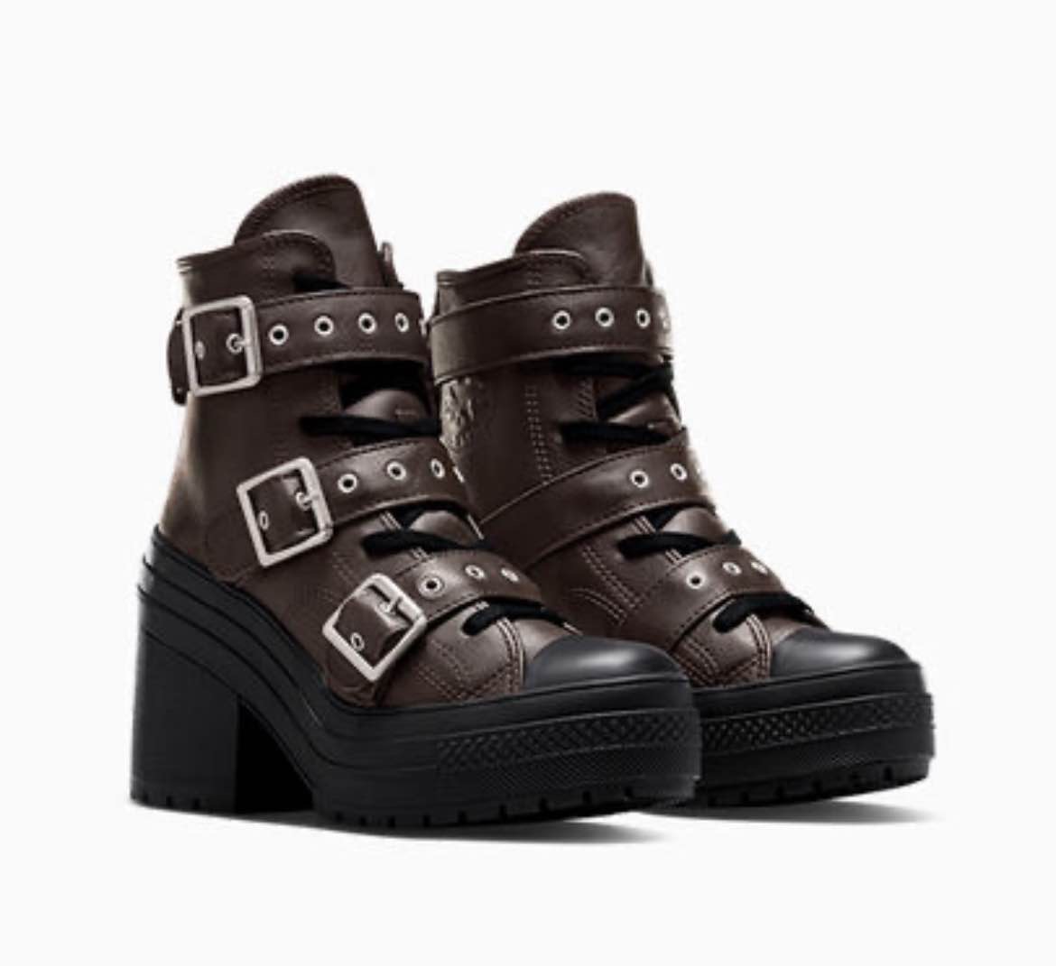 Chuck 70 De Luxe Heel Leather & Buckles