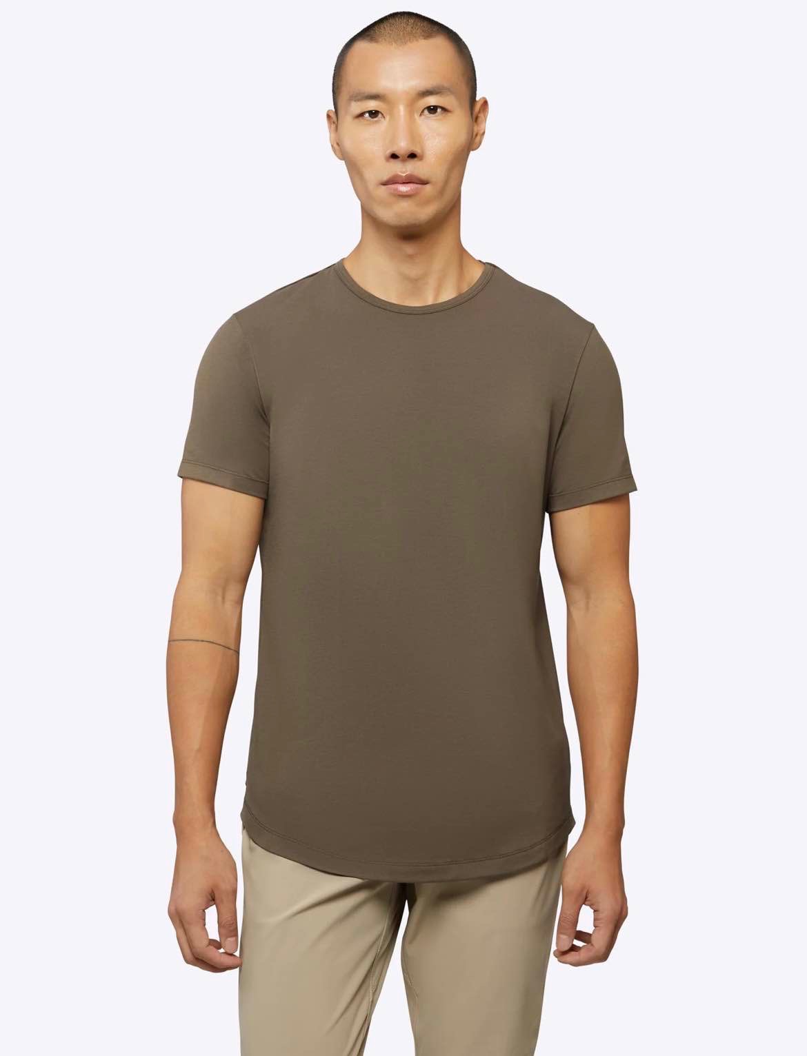 AO Curve-Hem Tee | Shadow Signature-fit PYCA Pro®