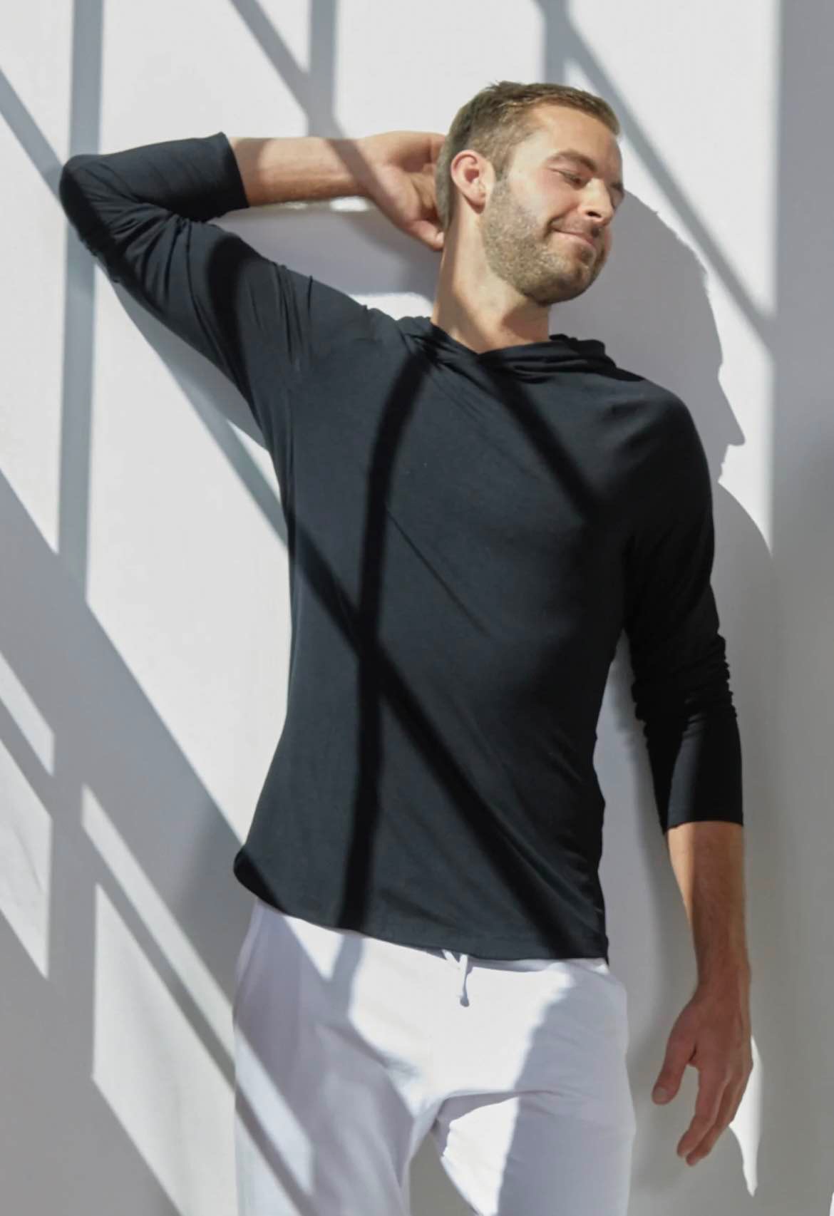 Men's Curved Hem Hoodie