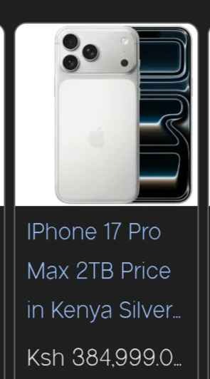 iPhone 17 pro max silver
