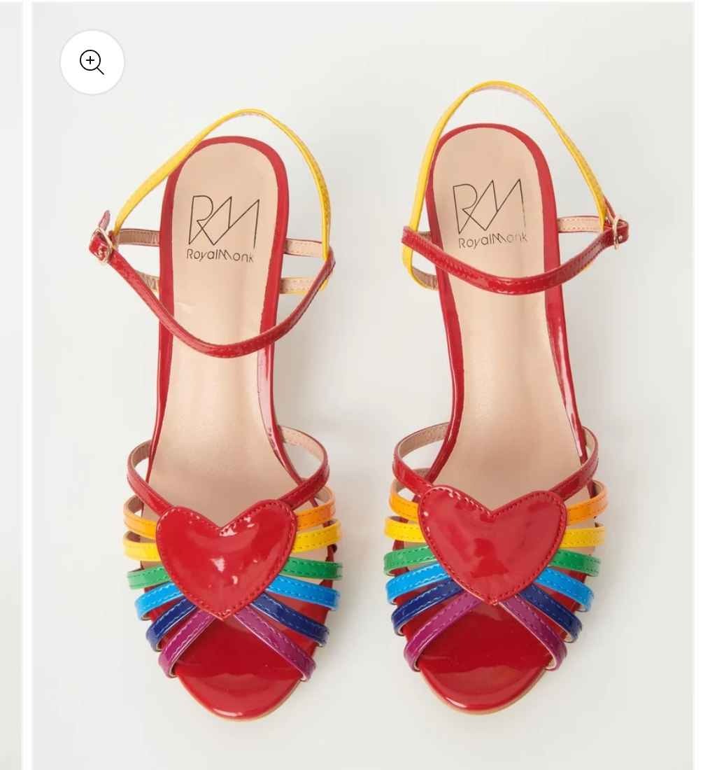 Love & Rainbows Strappy Heels