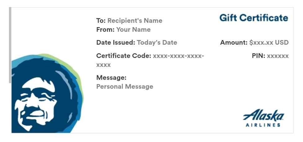 Buy a Gift Certificate - Alaska Airlines
