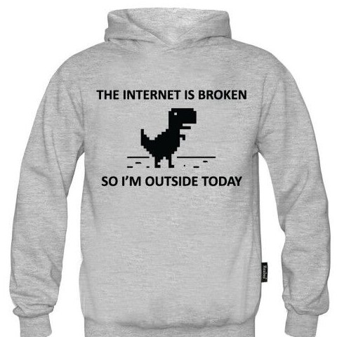The Internet Is Broken So I'm Outside Today - Geek - Duks