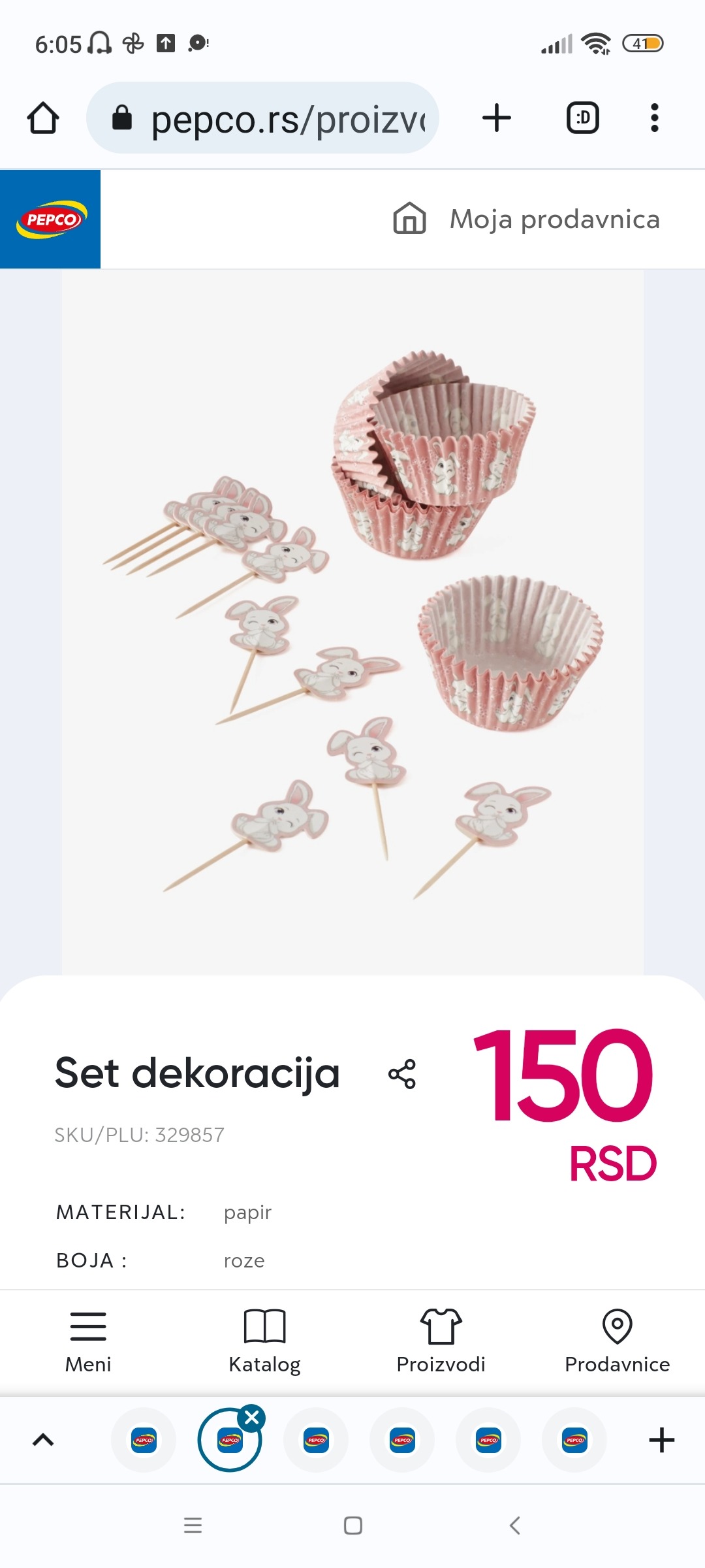 Set dekoracija za mafine, 150 RSD. Pogledajte više u PEPCU.