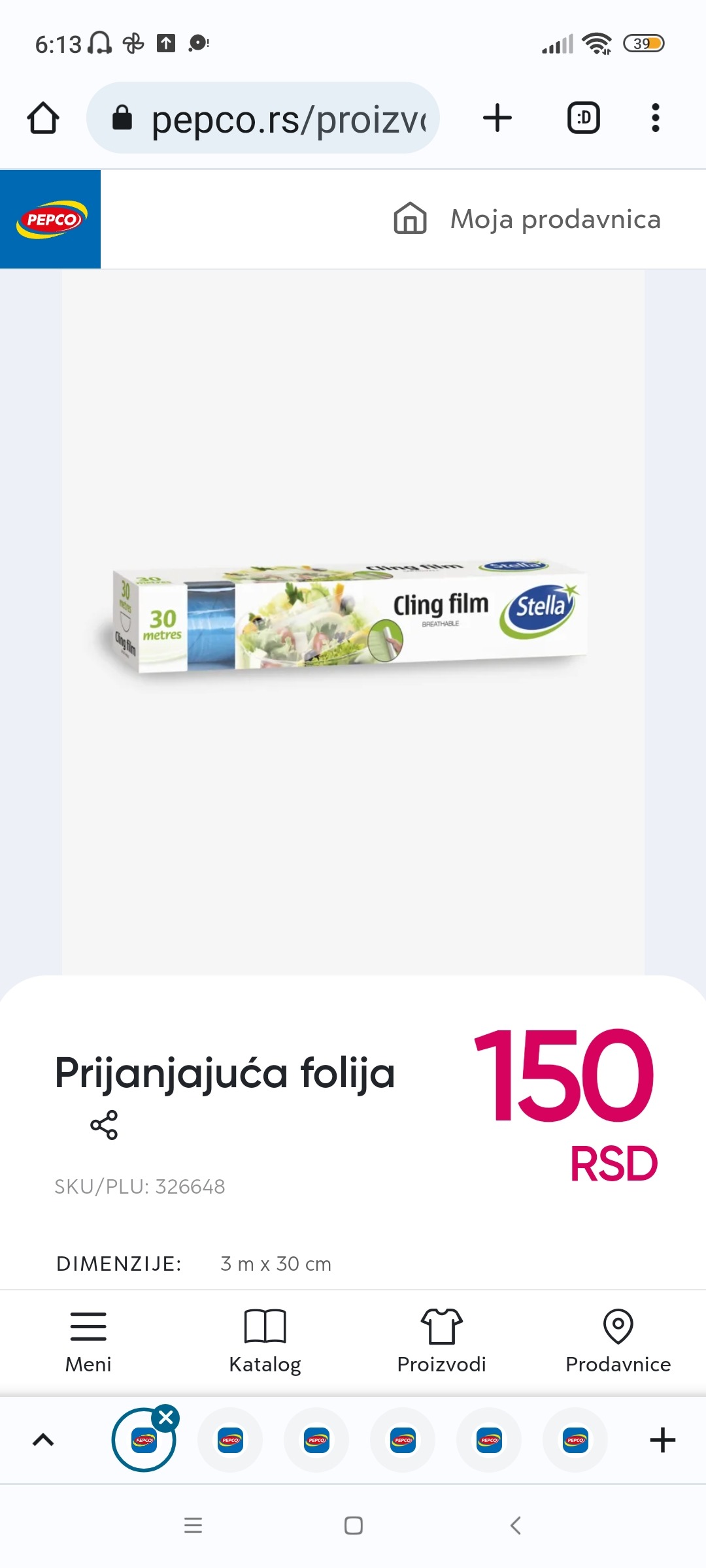 Prijanjajuća folija LP-Stella 326648 - PEPCO Serbia Prijanjajuća folija, 150 RSD. Pogledajte više u PEPCU.