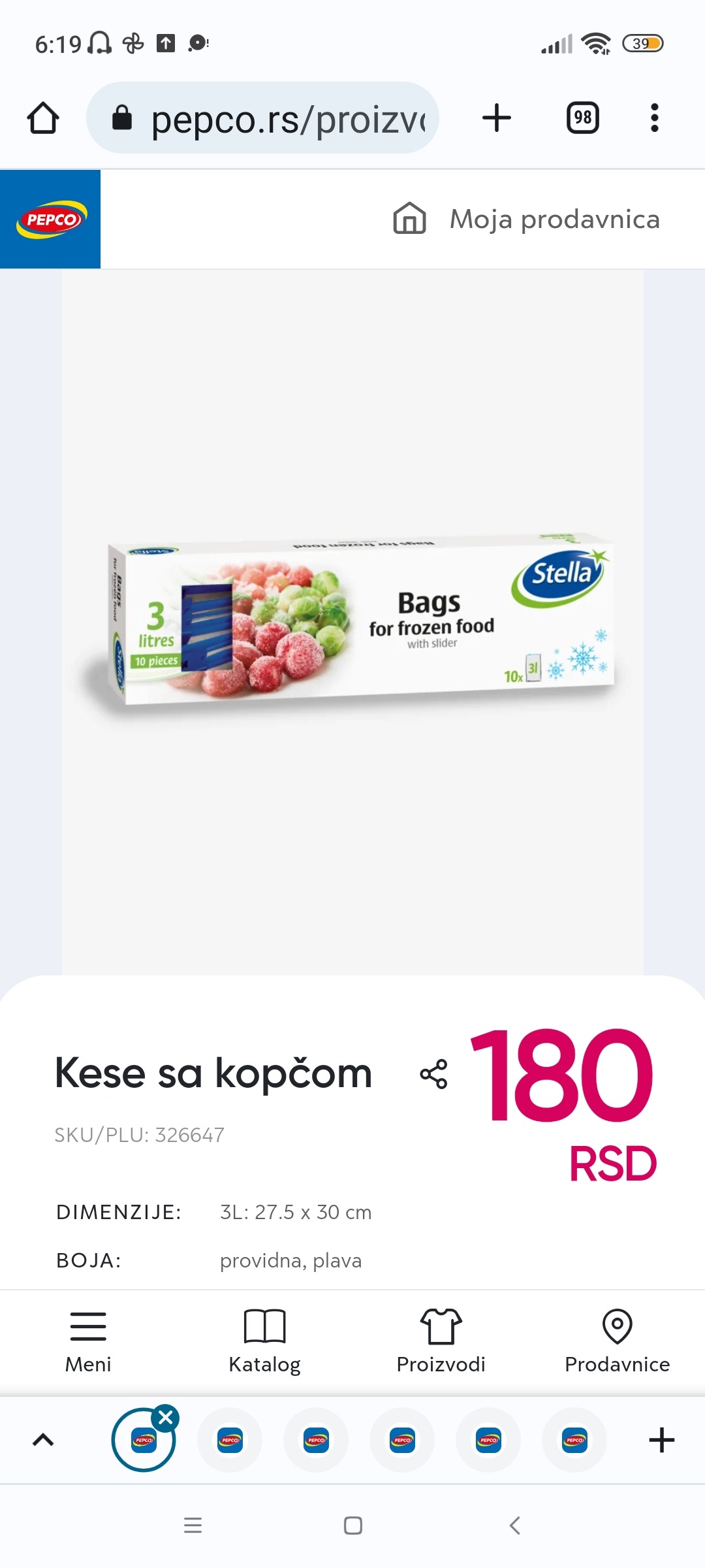 Kese sa kopčom LP-Stella 326647 - PEPCO Serbia Kese za zamrzivač, 180 RSD. Pogledajte više u PEPCU.