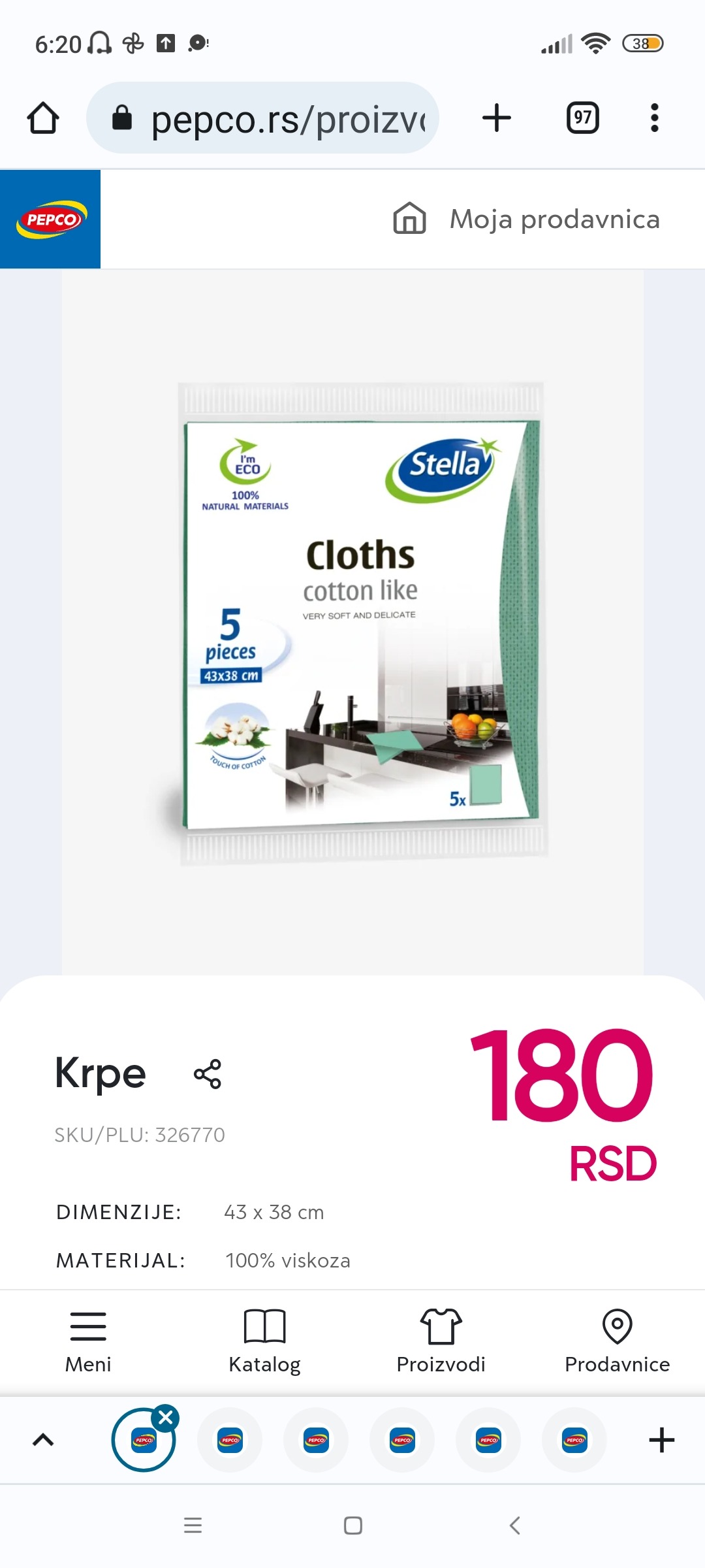 Krpe LP-Stella 326770 - PEPCO Serbia Krpe, 180 RSD. Pogledajte više u PEPCU.
