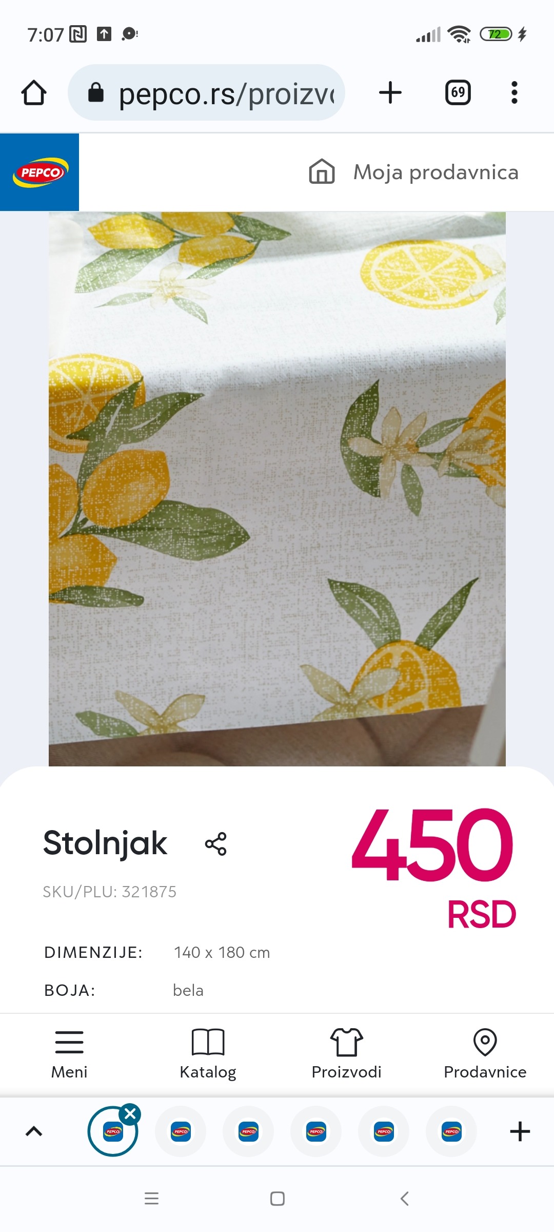 Nepromočivi stolnjak, 450 RSD. Pogledajte više u PEPCU.