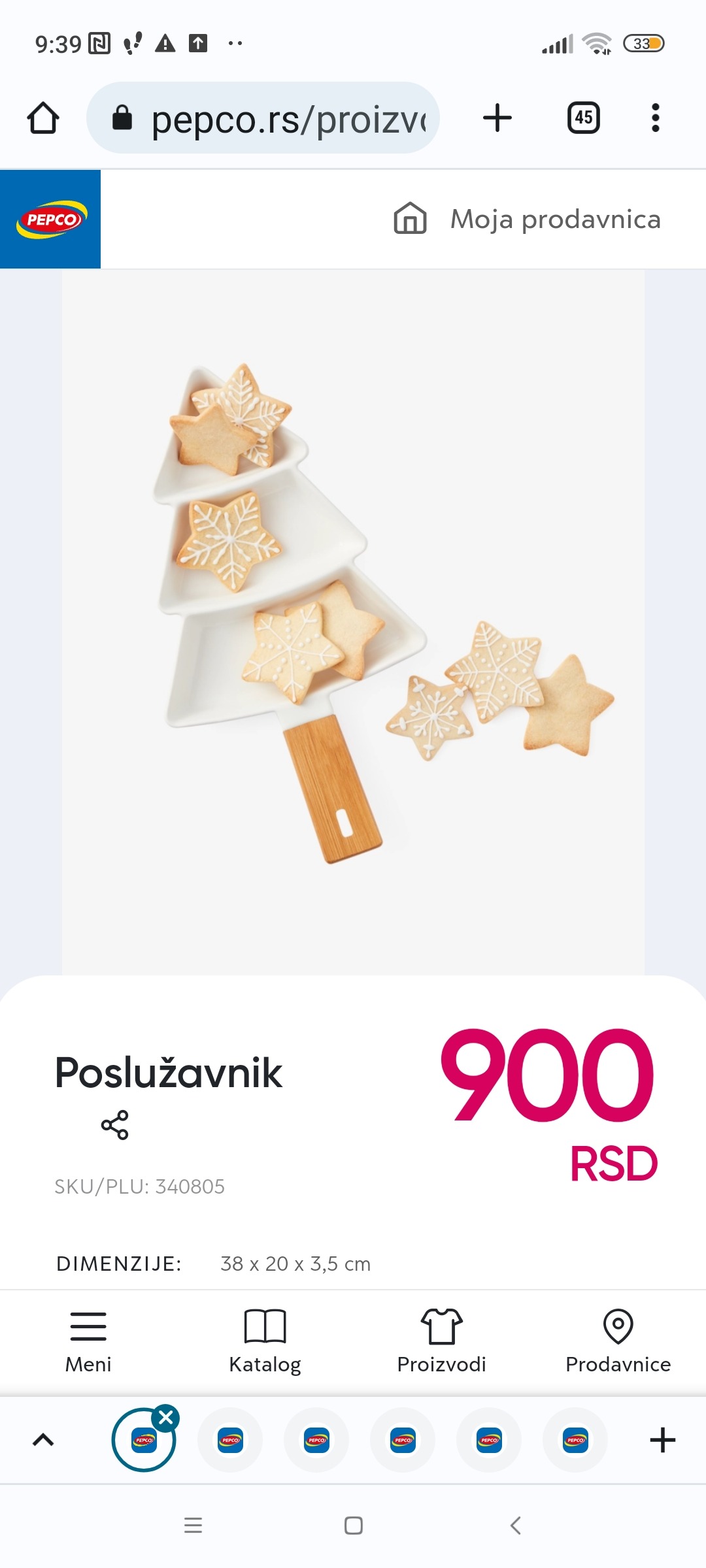 Poslužavnik, 900 RSD. PEPCO