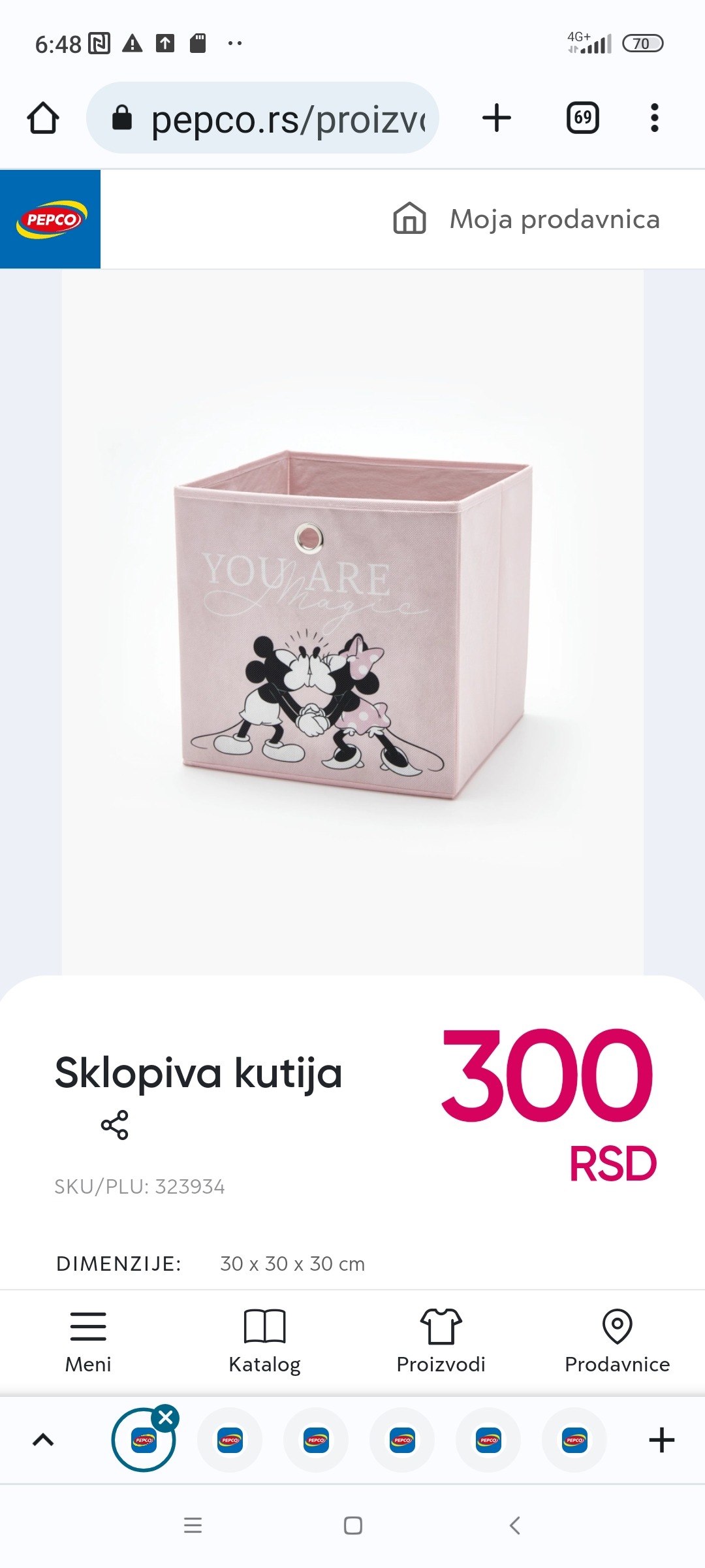 Pudełko składane Myszka Minnie, 10 zł. Sprawdź i przyjdź do PEPCO