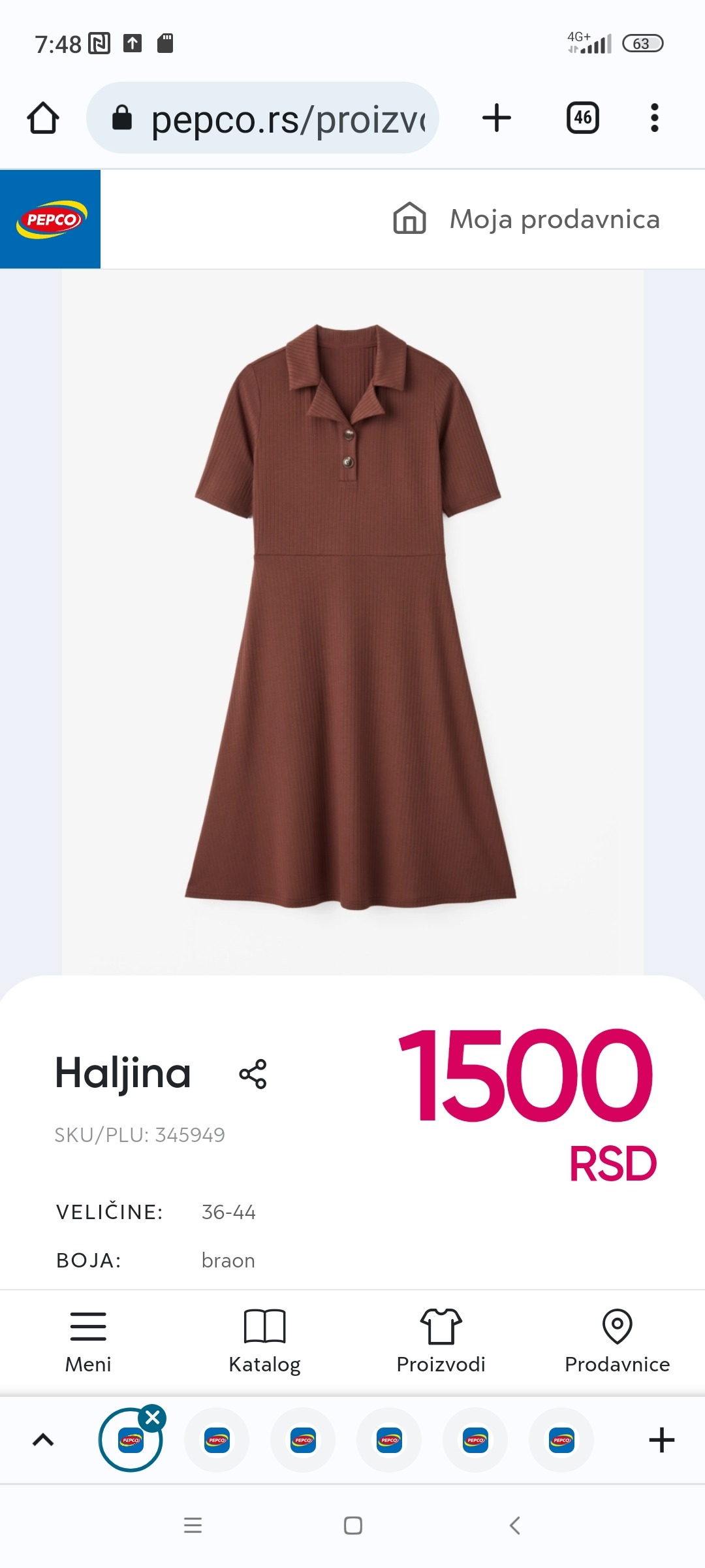 Haljina za žene, 1500 RSD. PEPCO