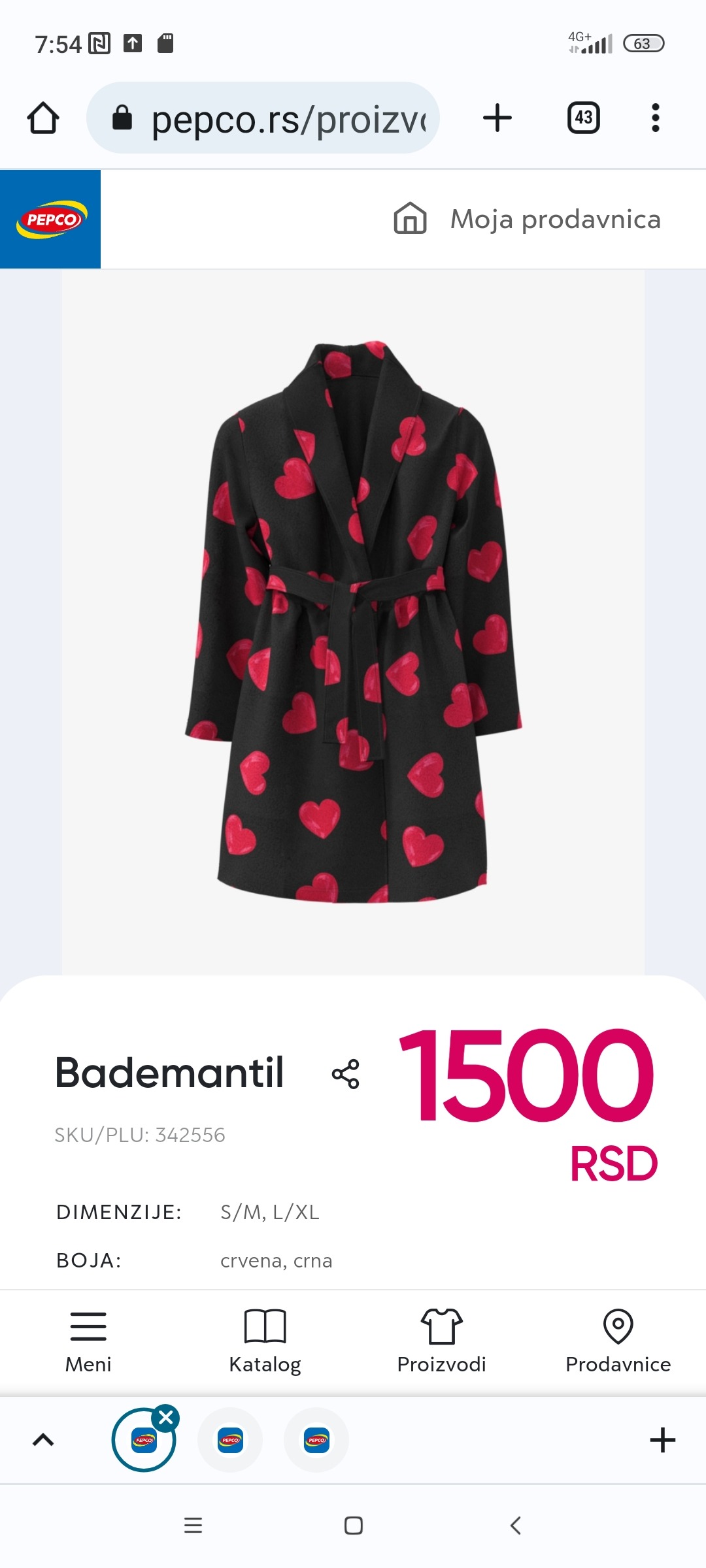 Bademantil za žene, 1500 RSD. PEPCO