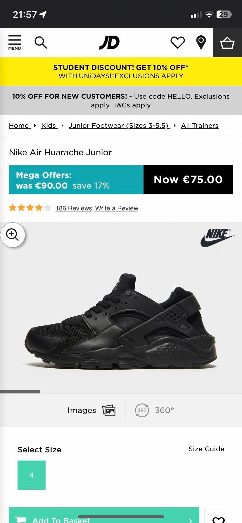 Nike Air Huarache Junior