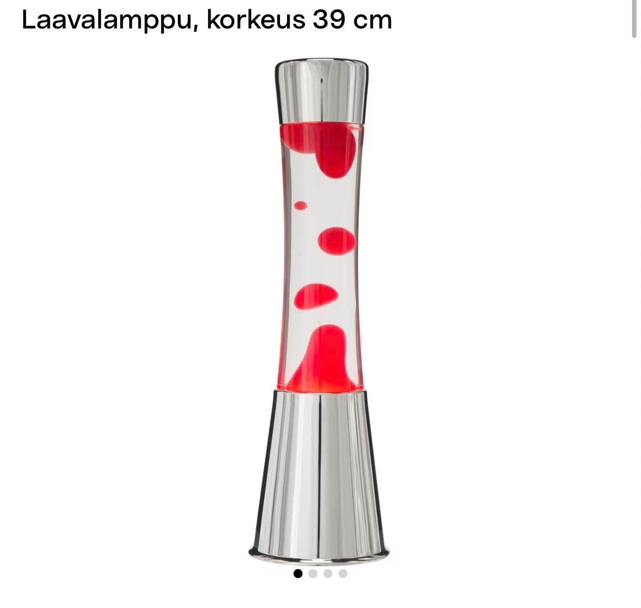 Laavalamppu, korkeus 39 cm