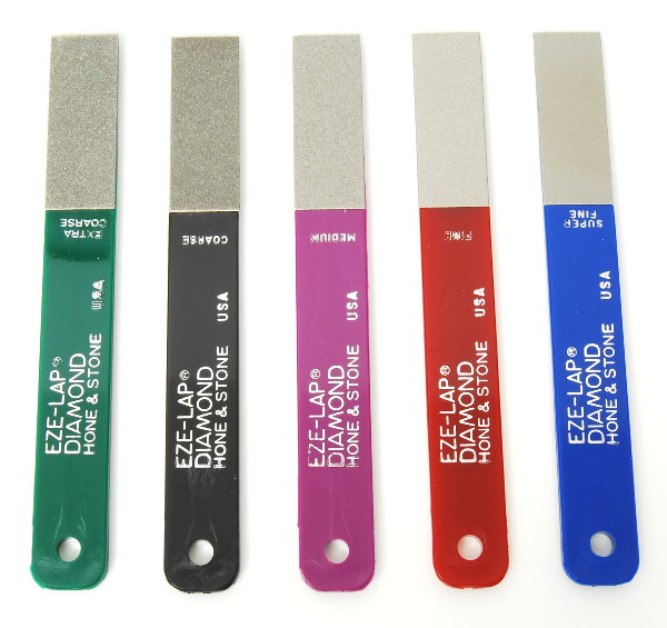 Set of 5 EZE-LAP diamond sharpeners