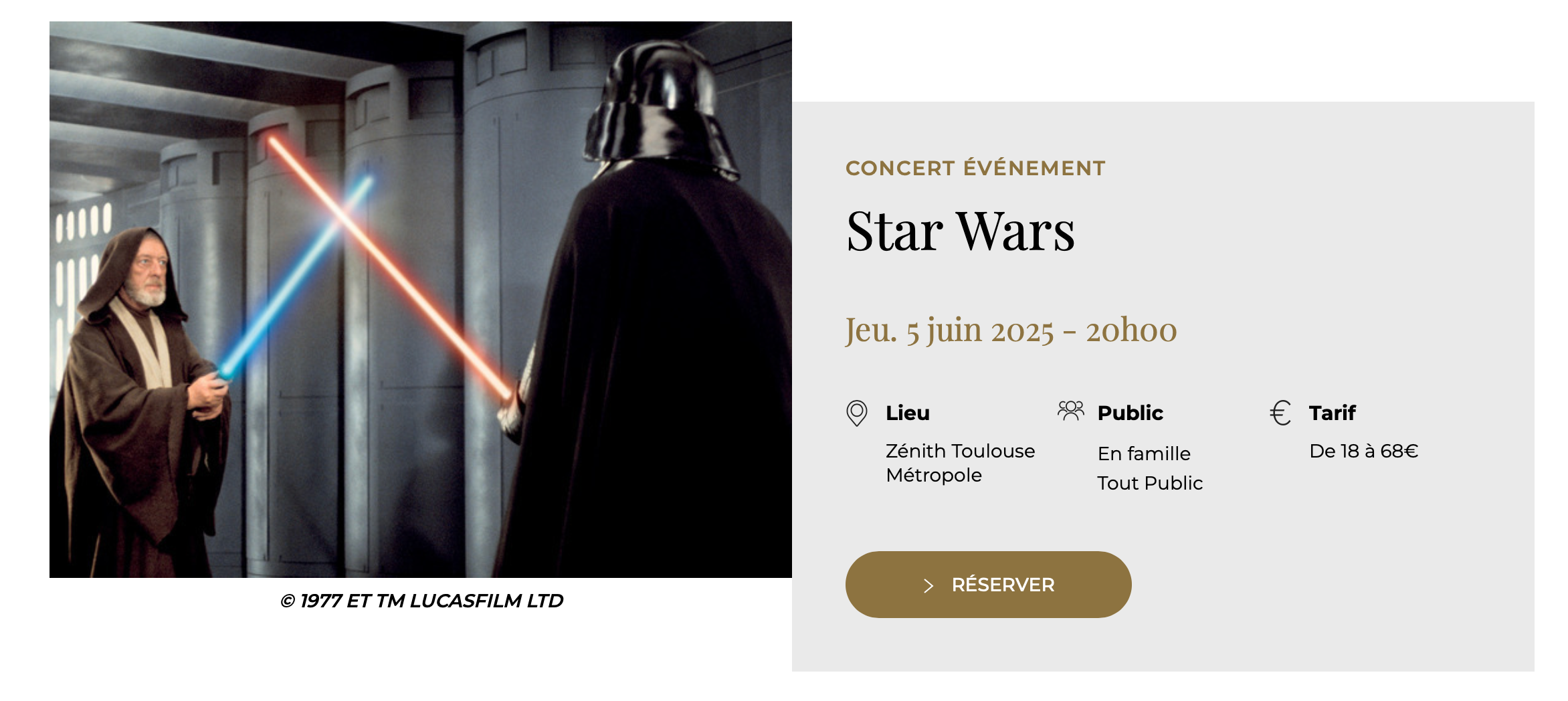 Star Wars - Orchestre National Capitole Toulouse