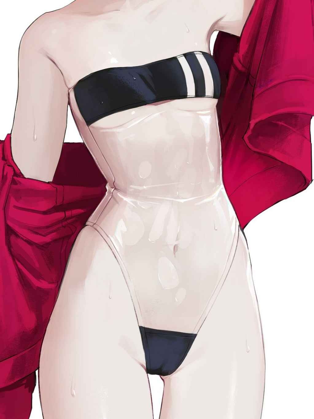 translucent school swimsuit