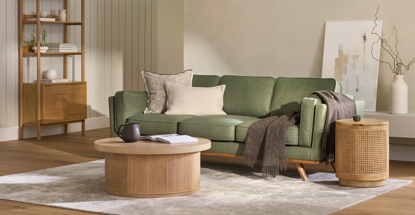 Article - Timber Olio Green Sofa
