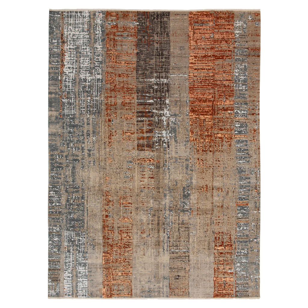 ABC Carpet - Multi Modern Wool Blend Rug - 9'1" x 12'1"
