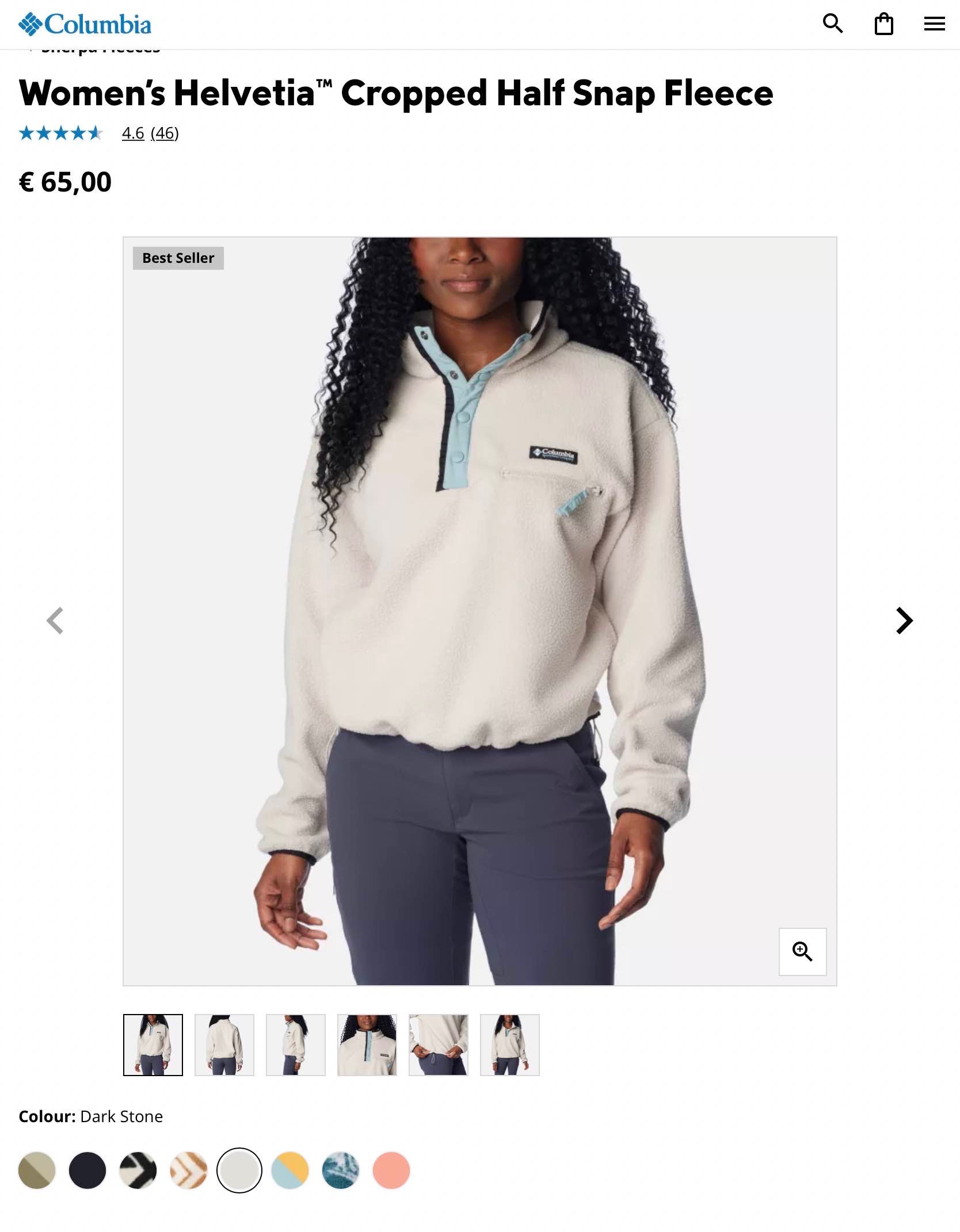 Women's Helvetia™ Cropped Half Snap Fleece