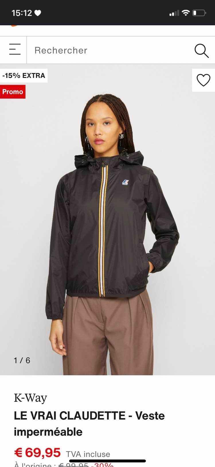 K-WayLE VRAI CLAUDETTE - Veste imperméable