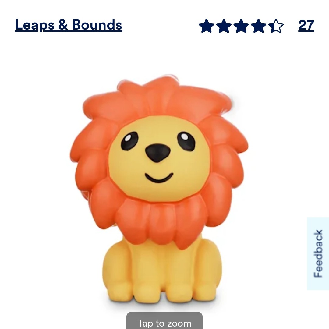Leaps & Bounds Chomp & Chew Lion Toy
