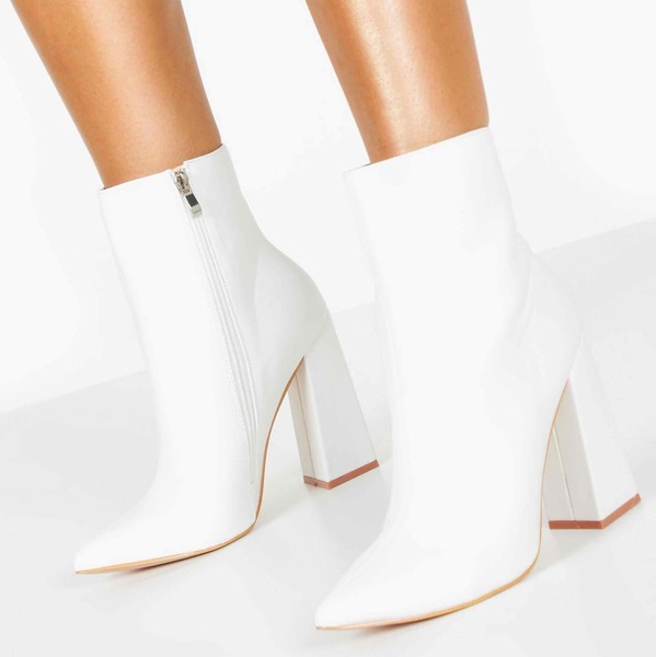 Flared Heel Sock Boots