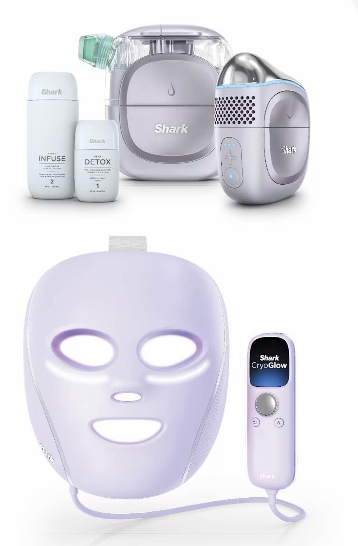 Shark™ FacialPro™ Glow & CryoGlow™ Beauty Set (Lilac)