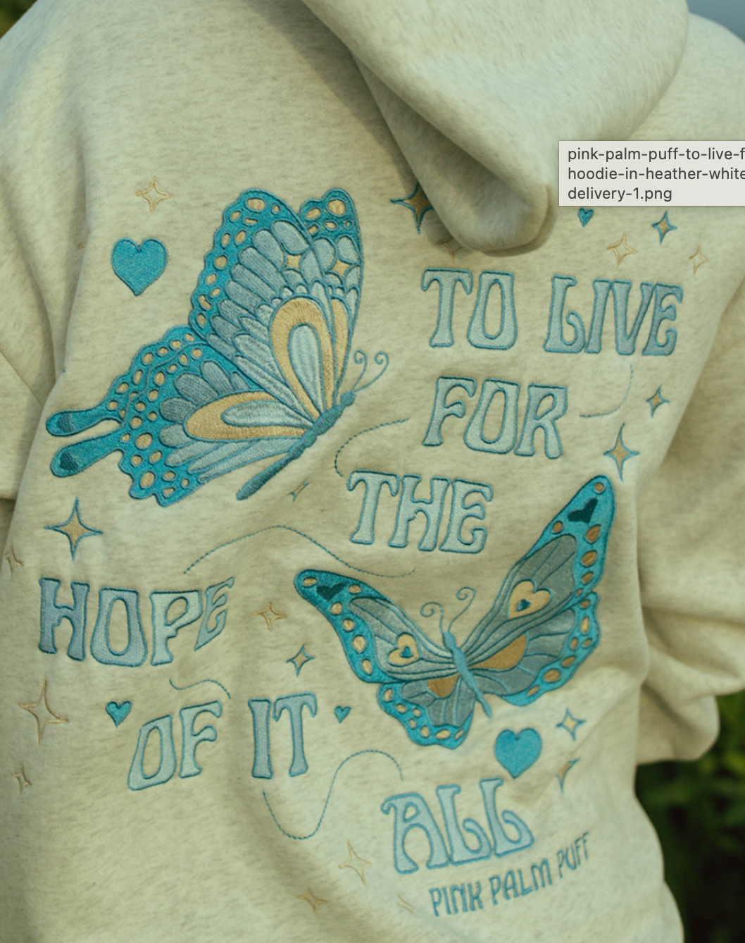 "To live for the hope of it all" sweatshirt