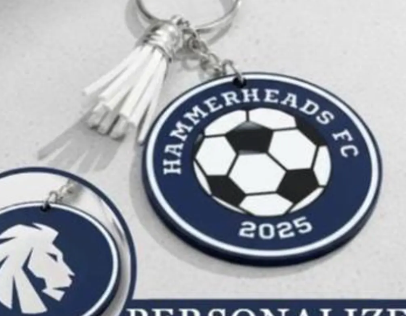soccer keychain