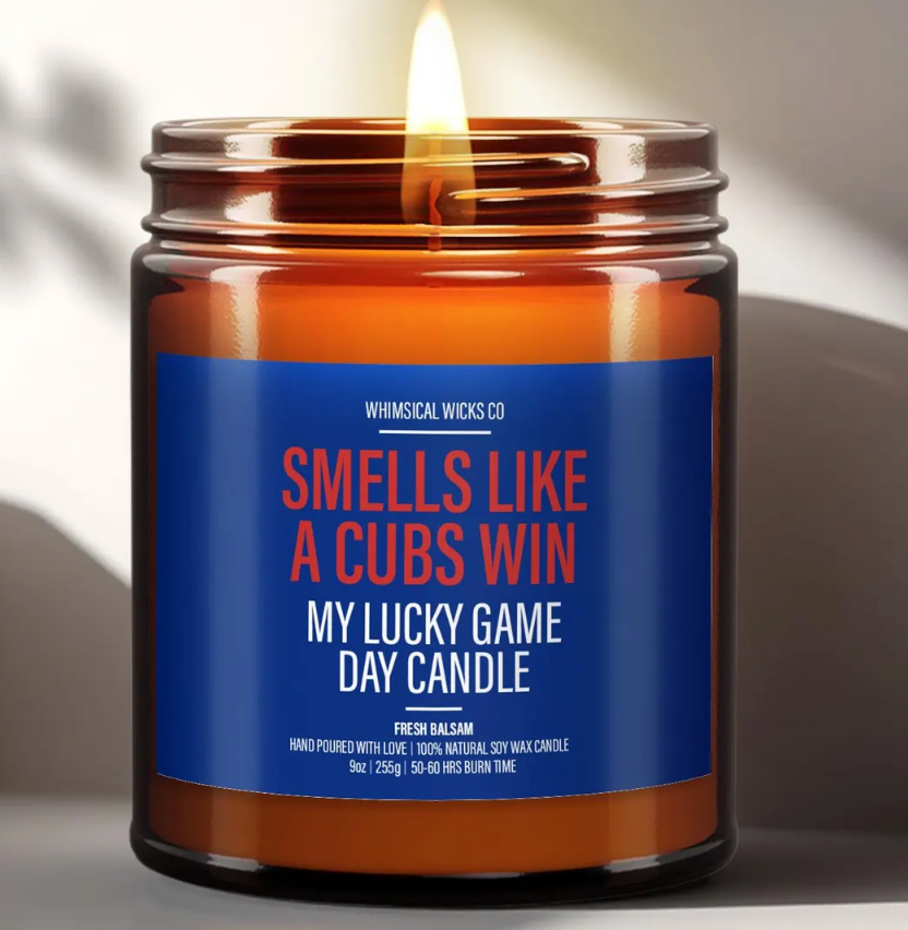 Cubs Candle