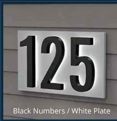LED House Numbers (no backplate)
