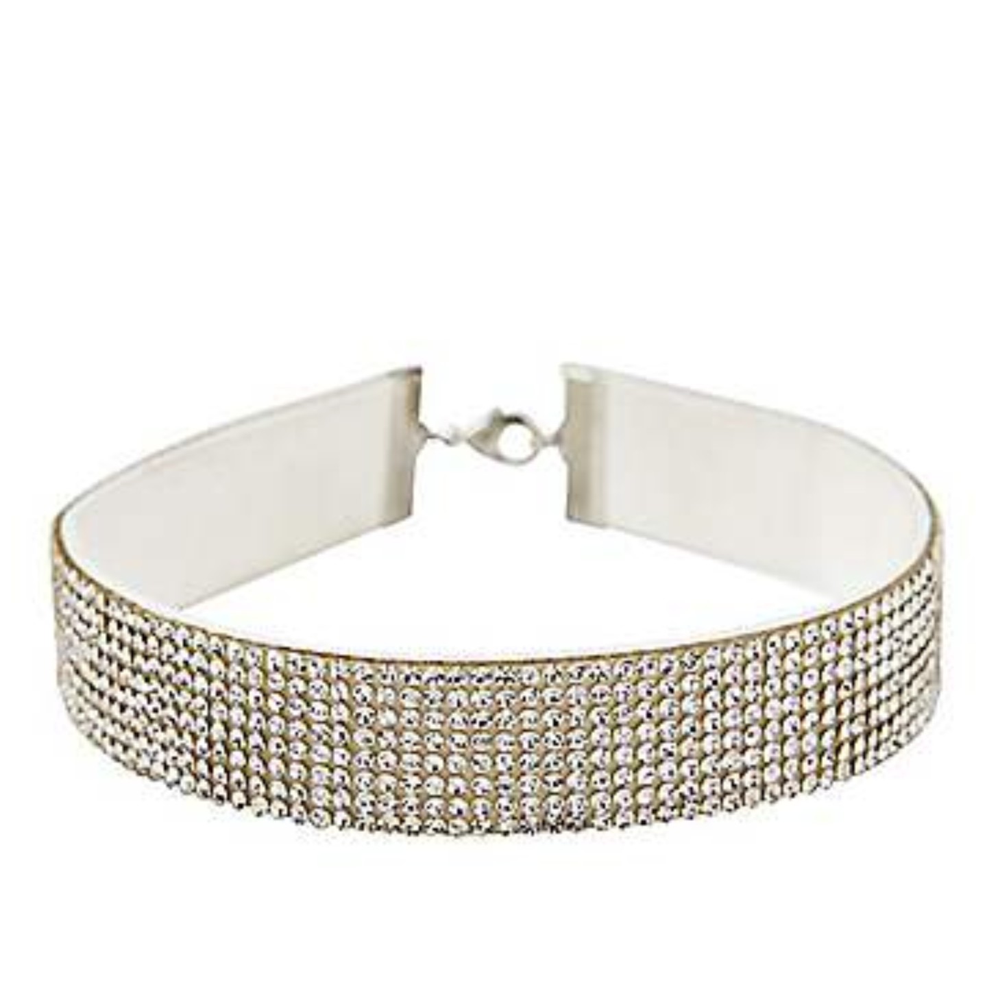 White Rhinestone Choker