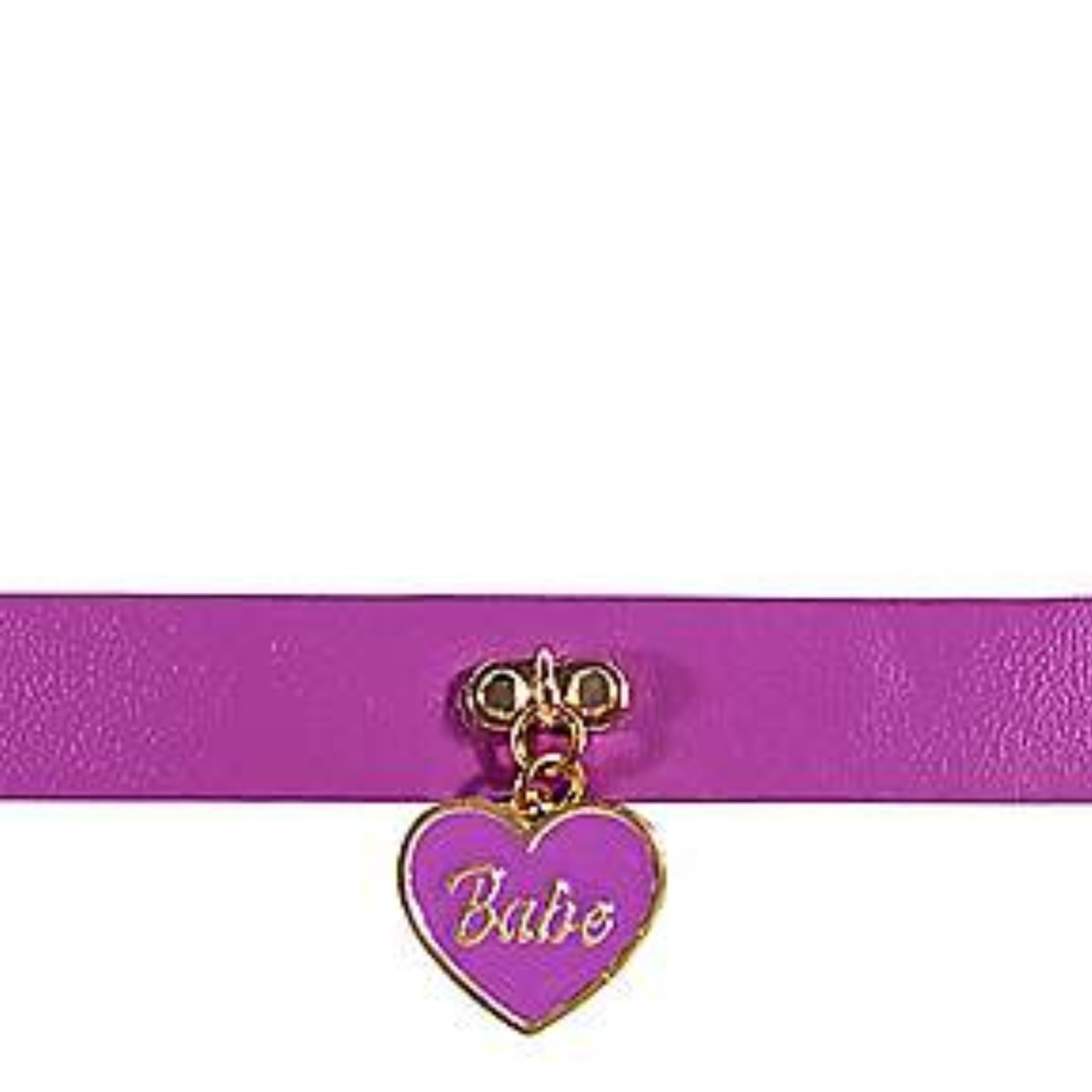 Babe Heart Purple Choker Necklace - Spencer's