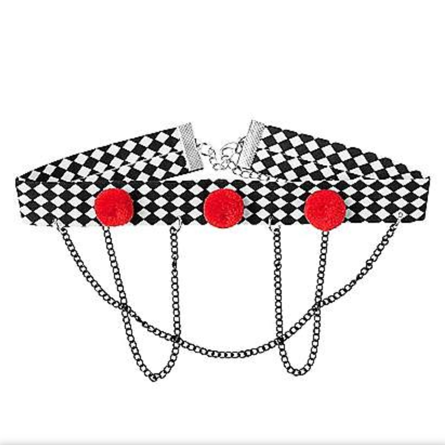 Scary Clown Pom Choker Necklace - Spencer's