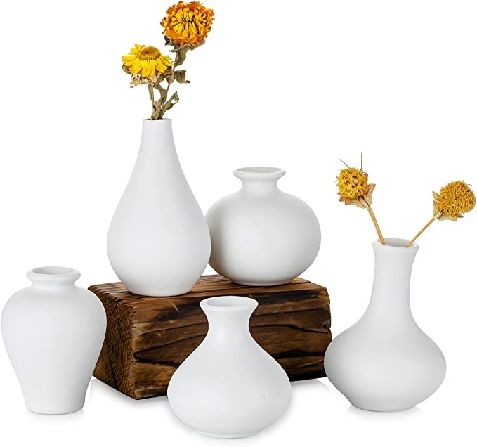 Set di 5 vasi in ceramica