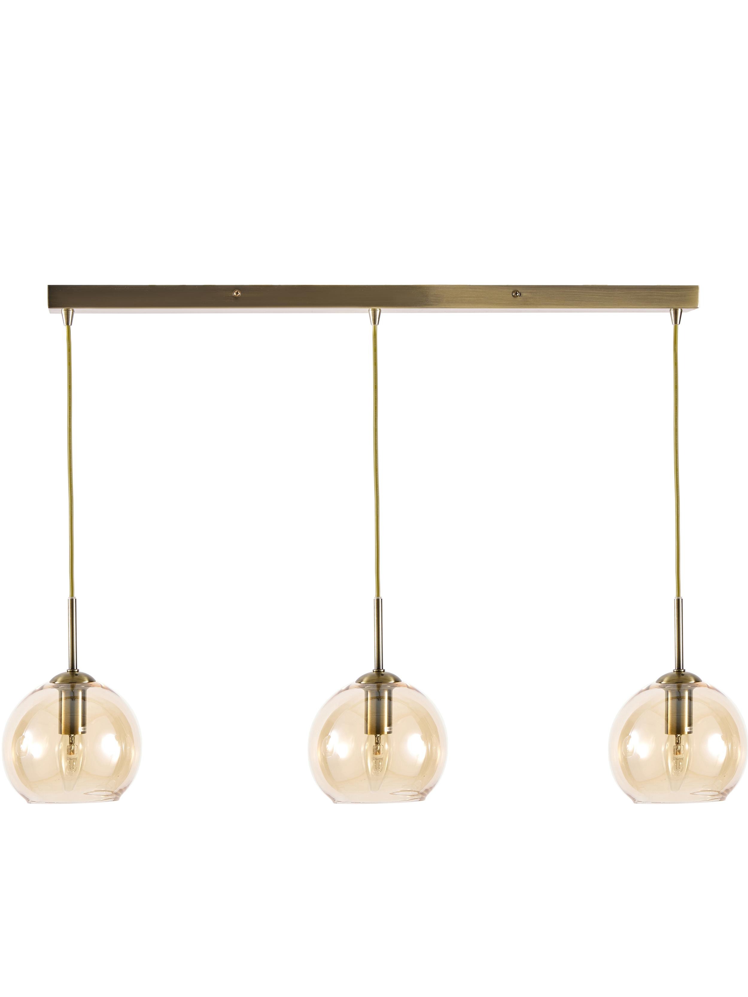 Lampada grande a sospensione ottonata (isola cucina)