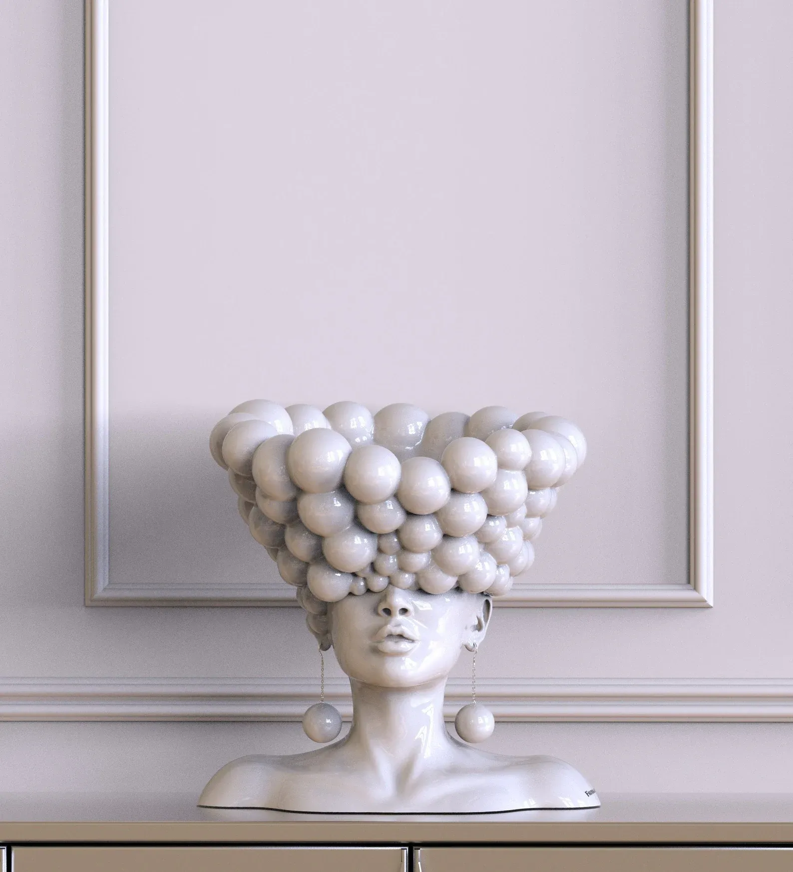 Statua scultura "pensieri"