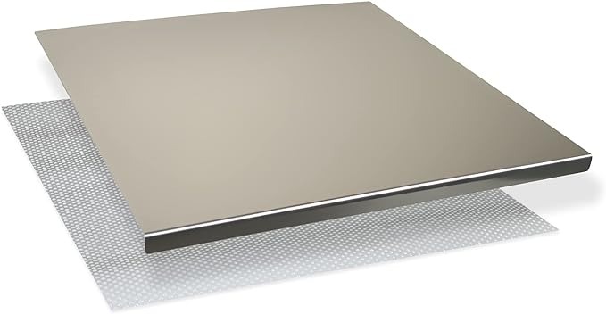 Tagliere per impastare in Acciaio Inox (90x50 Piega 2 cm)