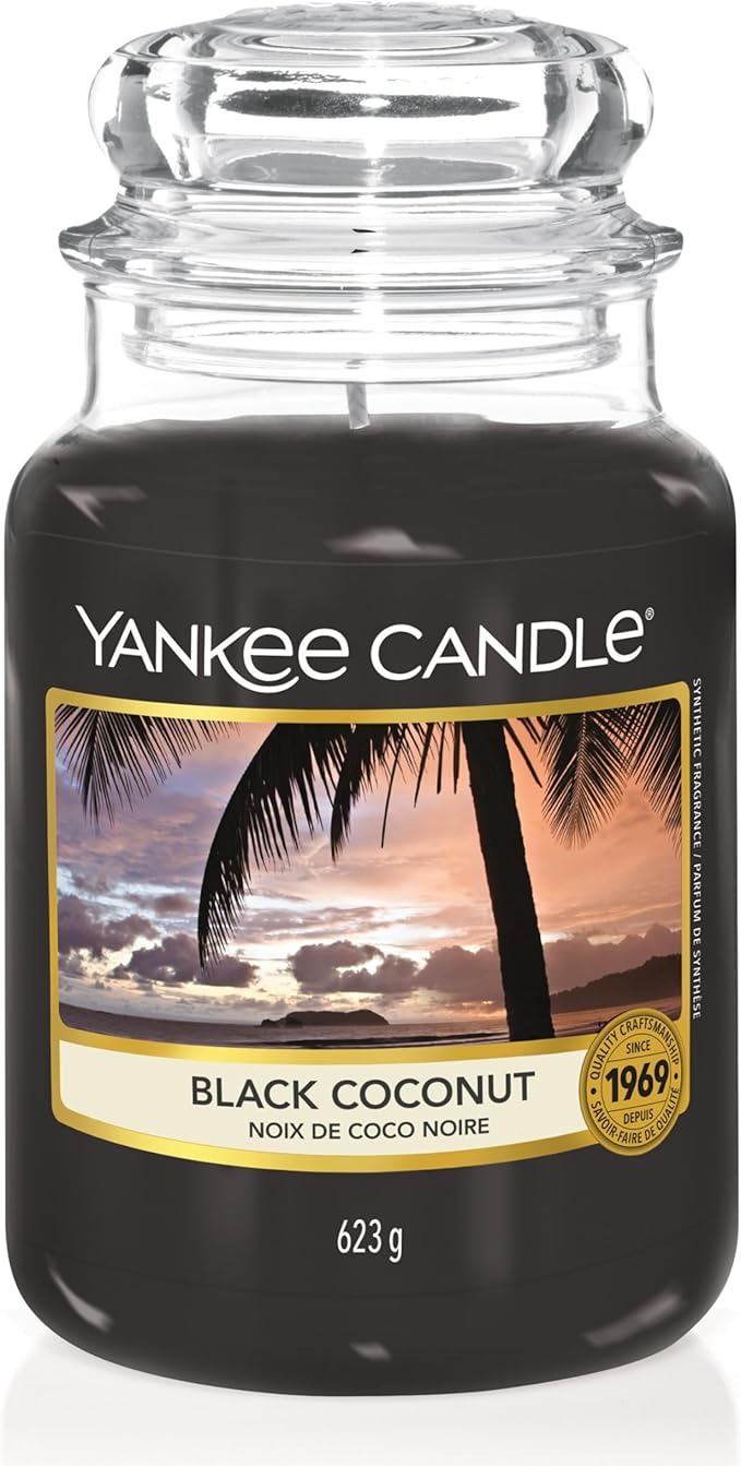 YANKEE CANDLE Candela Noce di cocco nera