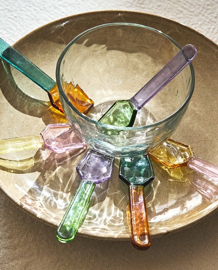 Cucchiaini di vetro per gelato